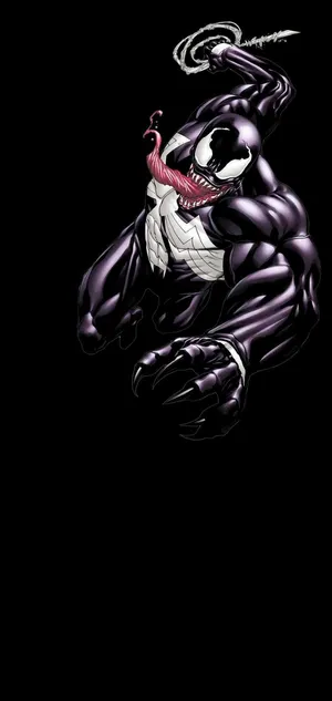 Venom Black Abstract Wallpaper