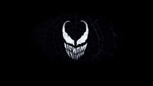 Venom Logo On A Black Background Wallpaper
