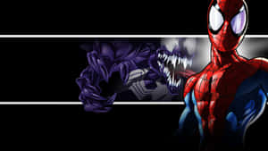 Venom Spider Man Dark Art Wallpaper