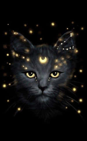 Venture Into The Universe With Galaxy Cat Wallpaper