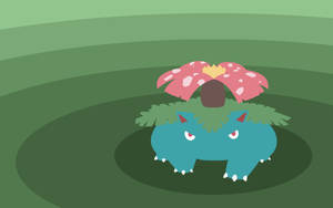 Venusaur Green Aesthetic Circle Wallpaper