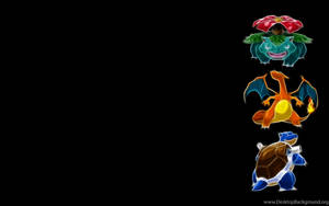 Venusaur Three Fully Evolved Starters Wallpaper