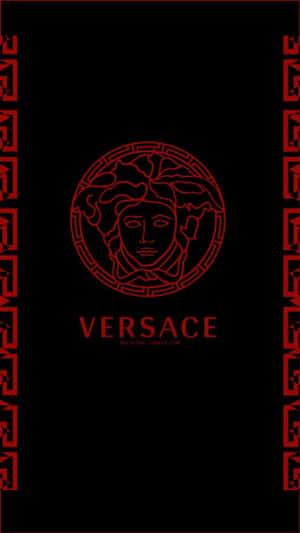 Versace Iphone Red Black Logo Wallpaper