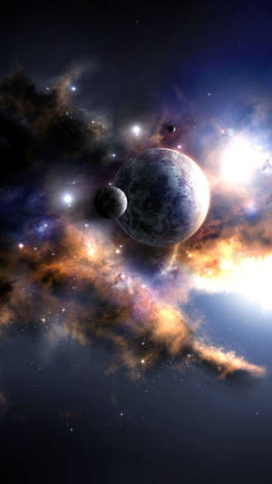 Vertical Heavenly Bodies Wallpaper