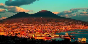 Vesuvio Volcano Beautiful Colors Italy Wallpaper