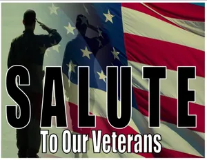 Veterans Day Big Salute Wallpaper