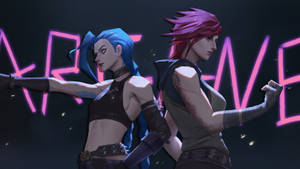 Vi Sister Jinx Desktop Wallpaper