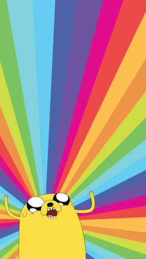 Vibrant_ Adventure_ Time_ Jake_ Background Wallpaper