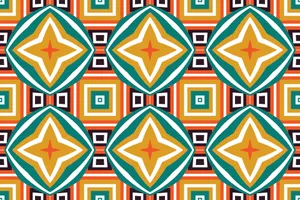 Vibrant African Print Pattern Wallpaper
