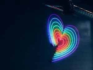 Vibrant Arc Of Colours: A Blissful Rainbow Wallpaper