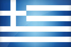 Vibrant Artistic Representation Of The Greek Flag Wallpaper