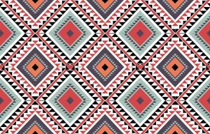Vibrant Aztec Pattern Design Wallpaper