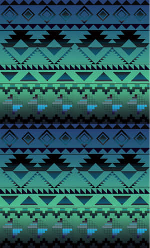 Vibrant Aztec Pattern Design Wallpaper