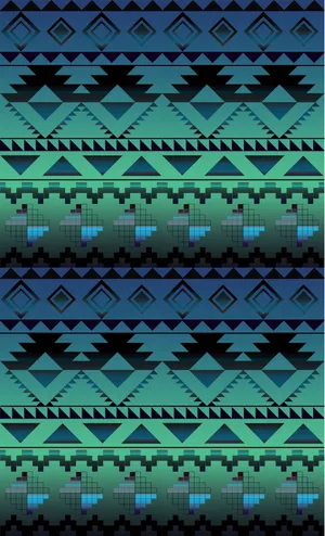 Vibrant Aztec Pattern Design Wallpaper