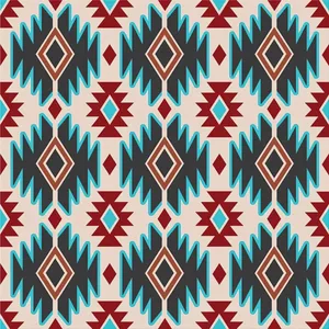 Vibrant Aztec Pattern Design Wallpaper