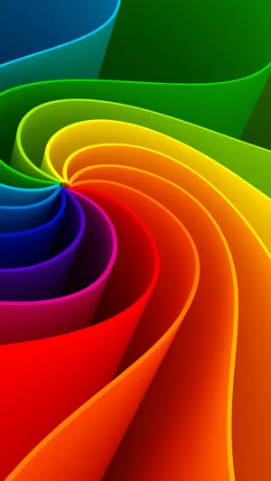 Vibrant Color Swirls Wallpaper