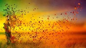 Vibrant Colorful Abstract Art Wallpaper