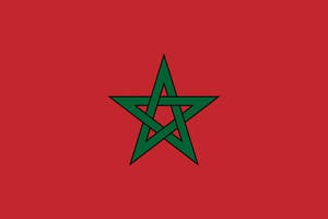 Vibrant Display Of The Moroccan Flag Wallpaper