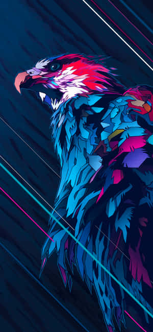 Vibrant Eagle Artwork Wallpaper