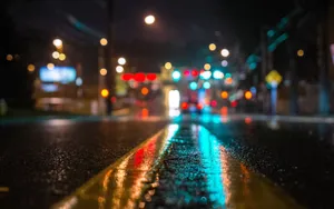 Vibrant Energy In A Modern City Street Wallpaper