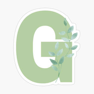 Vibrant Green Letter G Wallpaper