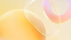 Vibrant Light Orange Contrasting Against A Dark Blue Sky Wallpaper