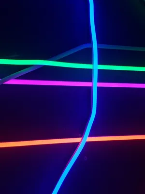 Vibrant_ Neon_ Lights_ Abstract Wallpaper
