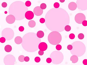 Vibrant Pink Polka Dot Wallpaper Wallpaper