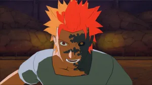 Vibrant Portrait Of Jugo With Bright Orange Hair Wallpaper