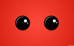 Vibrant Red Aesthetic Of Super Meat Boy Game Character Wallpaper
