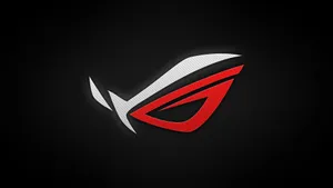Vibrant Red And White Rog Gaming Logo Hd Wallpaper