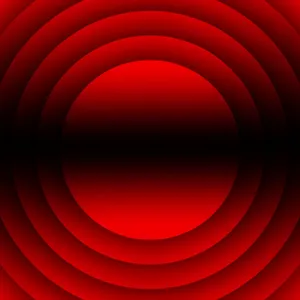 Vibrant Red Circle With A Dark Shadow Wallpaper