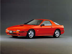 Vibrant Red Mazda Rx7 Fc Classic Code Wallpaper