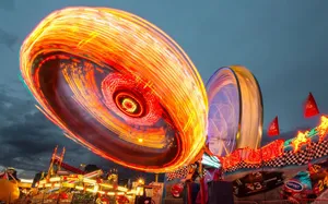 Vibrant Time-lapse Of Florida State Fair Wallpaper