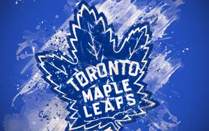 Vibrant Toronto Maple Leafs Abstract Art Wallpaper