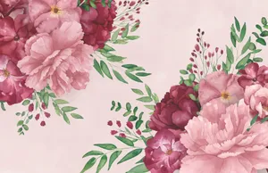 Vibrant Watercolor Floral Wallpaper
