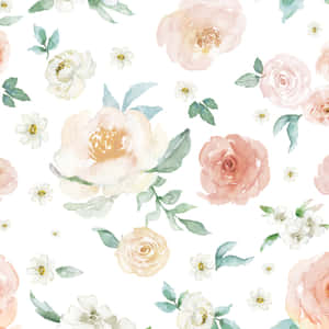 Vibrant Watercolor Floral Wallpaper