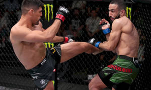 Vicente Luque Kicking Belal Muhammad Wallpaper