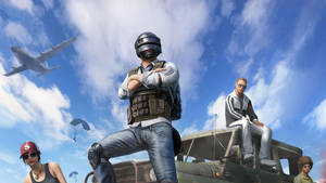 Victor On Car Pubg Mobile Lite Wallpaper