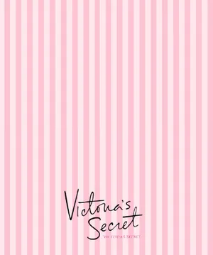 Victoria's Secret Cursive Logo Stripes Wallpaper