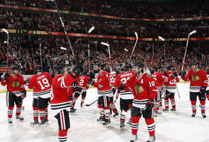 Victory Of Chicago Blackhawks Wallpaper