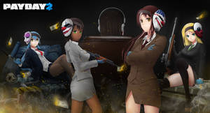 Video Game Payday 2 Gang Girl Version Wallpaper