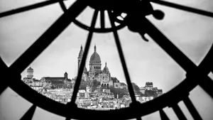 View From The Giant Clock Of Musée Dorsay Wallpaper