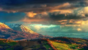 View Of The Apennine Mountains In Italy Wallpaper