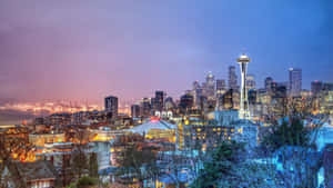 View Of The Skyline Of Seattle, Washington Wallpaper