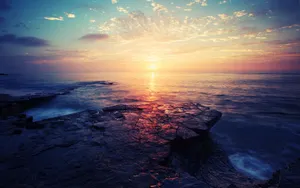 View Of The Sun Rise Wallpaper