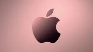 Vignette Effect Rose Gold Apple Wallpaper