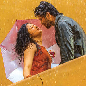 Vijay Deverakonda With Someone In The Rain 4k Wallpaper