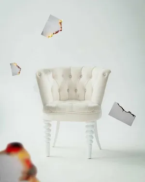 Vijay Mahar Chair Burning Paper Edit Wallpaper