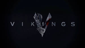 Vikings Black Title Card Wallpaper